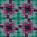 Seamless circles pattern green violet red overlaying