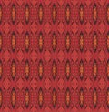 Regular ellipses and diamond pattern red brown and orange