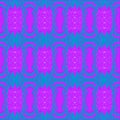 Regular ellipses pattern magenta turquoise blue