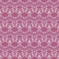 Regular ornate diamond pattern violet pink and white horizontally Royalty Free Stock Photo