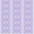 Regular oval retro pattern with stripes in pastel purple shades, ornate and delicate