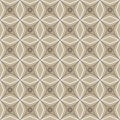 Abstract geometric seamless brown outline pattern