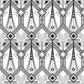 Abstract geometric seamless monochrome background04 Royalty Free Stock Photo