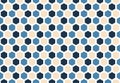 Abstract geometric seamless mosaic pattern with white and gray hexagons. Vector background Royalty Free Stock Photo