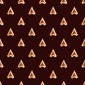 Abstract geometric seamless pattern with arrows, pointers. Geometric design elements Royalty Free Stock Photo