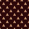 Abstract geometric seamless pattern with arrows, pointers. Geometric design elements