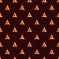 Abstract geometric seamless pattern with arrows, pointers. Geometric design elements Royalty Free Stock Photo