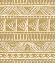 Abstract geometric seamless pattern. Aztec style pattern with triangle and line on the cardboard background.