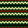 Abstract geometric seamless pattern background. Zigzag shape art design. Christmas color theme. Stylish pattern concept. Royalty Free Stock Photo