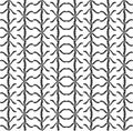 Abstract geometric seamless pattern. Black and white minimalist monochrome artwork.