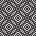 Abstract geometric seamless pattern. Black and white minimalist monochrome artwork.