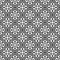 Abstract black and white repeated design pattern vector illustrations Royalty Free Stock Photo