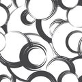 Abstract geometric seamless pattern. Bubble ornamental background. Circles. Royalty Free Stock Photo