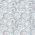 Abstract geometric seamless pattern. Bubble ornamental background. Circles. Wave striped loops Chaotic flow motion texture. Royalty Free Stock Photo