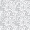 Abstract geometric seamless pattern. Bubble ornamental background. Circles. Wave striped loops Chaotic flow motion texture. Royalty Free Stock Photo