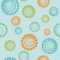 Abstract geometric seamless pattern. Concentric circles of point Royalty Free Stock Photo