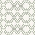 Abstract geometric seamless pattern. Vector grid ornament. Soft green and white Royalty Free Stock Photo