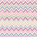 Abstract geometric seamless pattern. Fabric doodle zig zag line Royalty Free Stock Photo