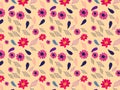 Abstract geometric seamless pattern, fabric pattern, custom pattern Royalty Free Stock Photo