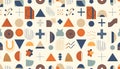abstract geometric seamless pattern featuring modular for textile wallpaper and branding design Royalty Free Stock Photo