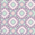 Abstract geometric seamless pattern. Floral ornamenral texture.