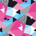 Abstract geometric seamless pattern