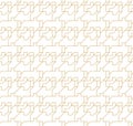 Abstract geometric seamless pattern with lines and polyginal elements on the white background. Royalty Free Stock Photo