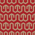 Abstract geometric seamless pattern in red and gold -vector eps8