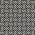 Abstract geometric seamless pattern. Simple black and white ornament, quirky texture Royalty Free Stock Photo