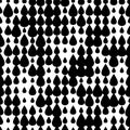 Abstract geometric seamless pattern with simple drop shapes Royalty Free Stock Photo