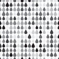 Abstract geometric seamless pattern with simple drop shapes Royalty Free Stock Photo