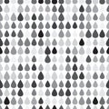 Abstract geometric seamless pattern with simple drop shapes Royalty Free Stock Photo