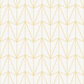 Abstract geometric seamless pattern, simple gold chevron line on white background design for geometric wallpaper, art deco tile, Royalty Free Stock Photo