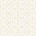 Abstract geometric seamless pattern, simple line gold leave shape on white background design for geometric wallpaper, art deco Royalty Free Stock Photo