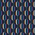 Abstract geometric seamless pattern. Simple wavy zigzag stripes