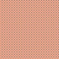 Abstract geometric seamless pattern Small orange dark grey blue polka dots Light peach apricot background Royalty Free Stock Photo