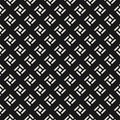 Abstract geometric seamless pattern. Stylish black and white vector ornament Royalty Free Stock Photo