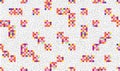 Abstract geometric seamless pattern. Stylish dotted pixel background Royalty Free Stock Photo