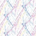 Abstract geometric seamless pattern in tender pastel color.