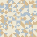 Abstract geometric seamless pattern. Triangle graphic design background. Colorful mosaic vector, creative style retro Royalty Free Stock Photo