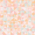 Abstract geometric seamless pattern. Triangle graphic design background. Colorful mosaic vector, creative style retro Royalty Free Stock Photo