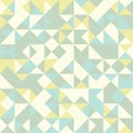 Abstract geometric seamless pattern. Triangle graphic design background. Colorful mosaic vector, creative style retro Royalty Free Stock Photo