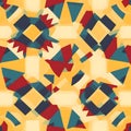 Abstract Geometric Seamless Pattern with Vibrant Triangles and Royalty Free Stock Photo