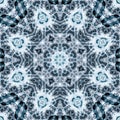 Abstract geometric seamless pattern with volumetric smoke effect.