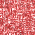 Abstract seamless pattern with white and red irregular jagged lines. Royalty Free Stock Photo