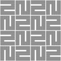 Abstract geometric seamless vector pattern. Geometric striped square tiles monochrome background Royalty Free Stock Photo