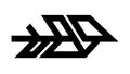 Abstract Geometric Shape, Modern Design Element, vector design Generative AI Royalty Free Stock Photo