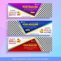 Abstract geometric shape web banner promotion Royalty Free Stock Photo