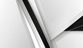 Abstract Geometric Shapes Black White Stripes lines Royalty Free Stock Photo