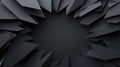 Abstract geometric shapes create a dynamic, jagged pattern in dark tones, AI Royalty Free Stock Photo